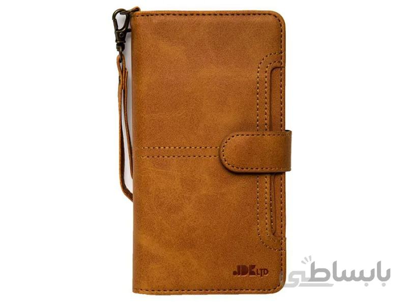 کیف چرمی آیفون 11 پرو مکس مدل JDK Bicolor Cover iPhone