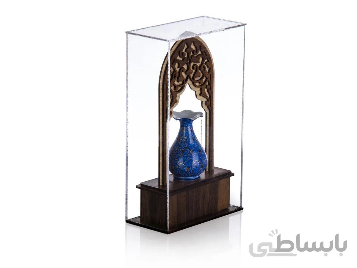 تندیس محرابی گلدان میناکاری جعبه پلکسی گلاس