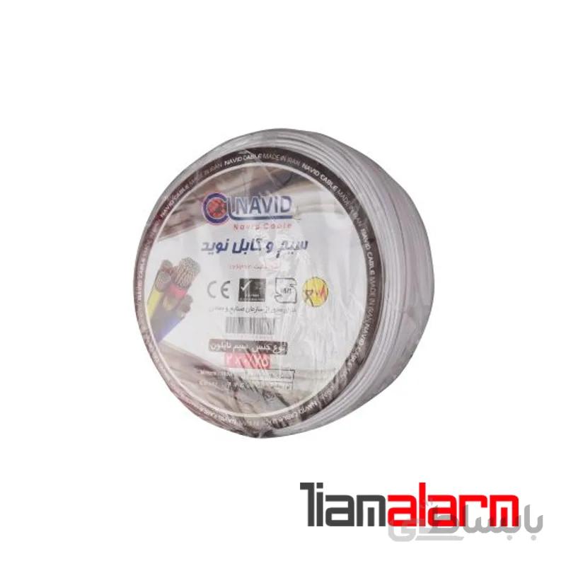 کابل برق استاندارد 100 متری مغز 2.75 برند نوید