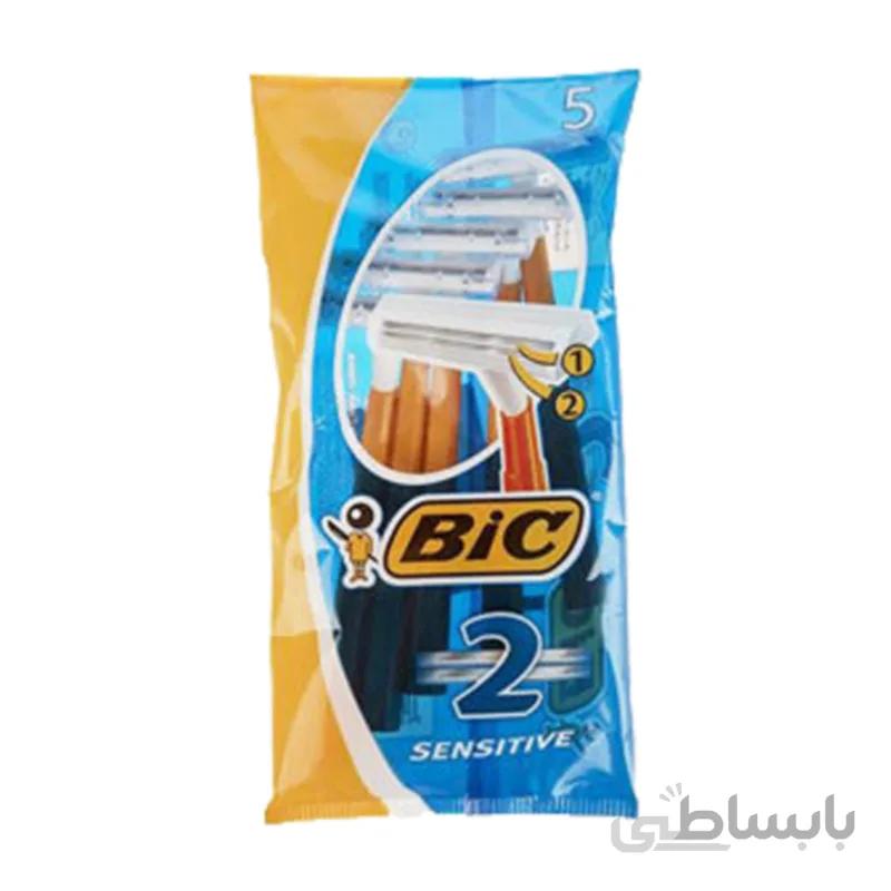 تیغ بیک 2 تیغه حساس 5 عددی