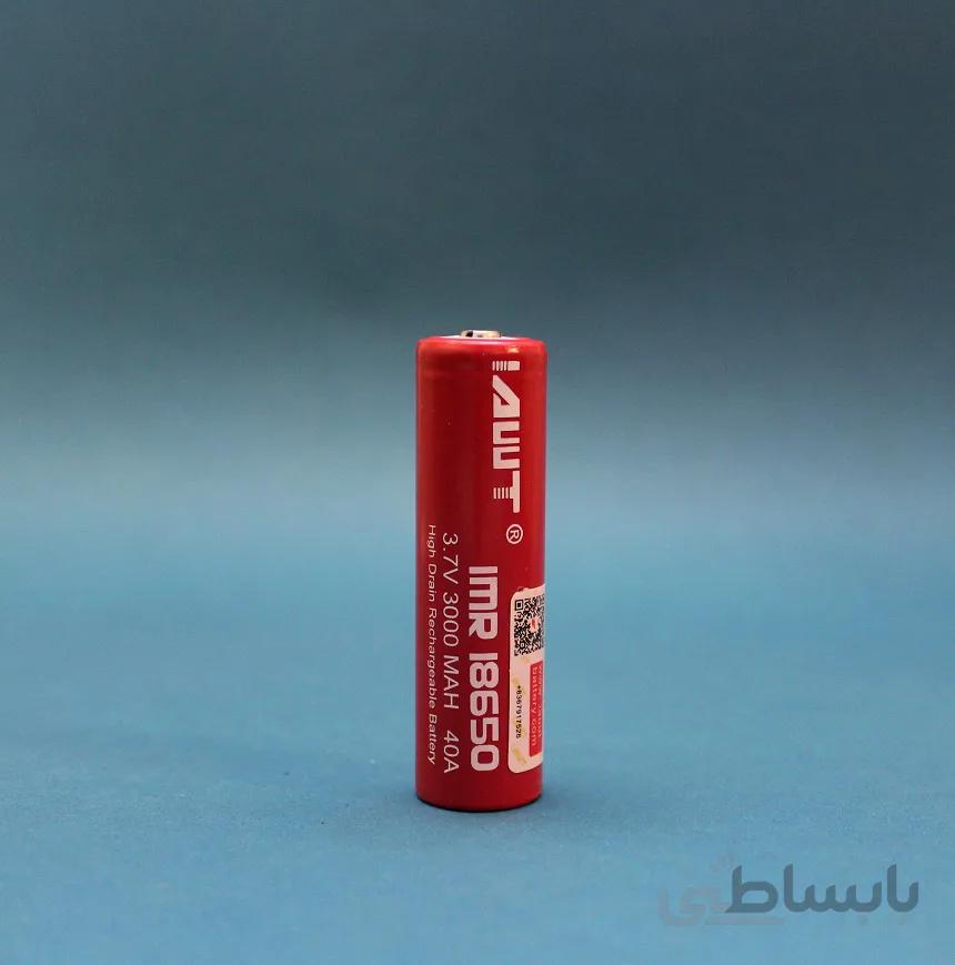 باتری لیتیوم یون 3000mah AWT مدل IMR 18650