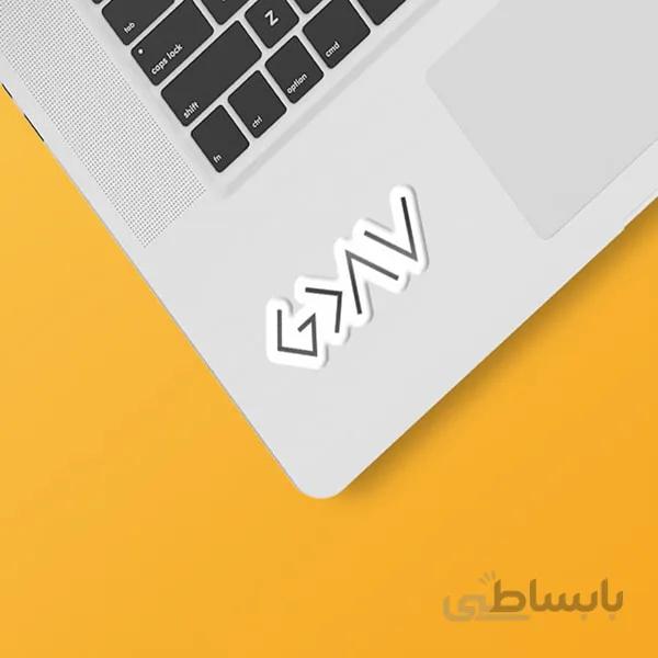 استیکر لپ تاپ طرح دخترونه ۱۳