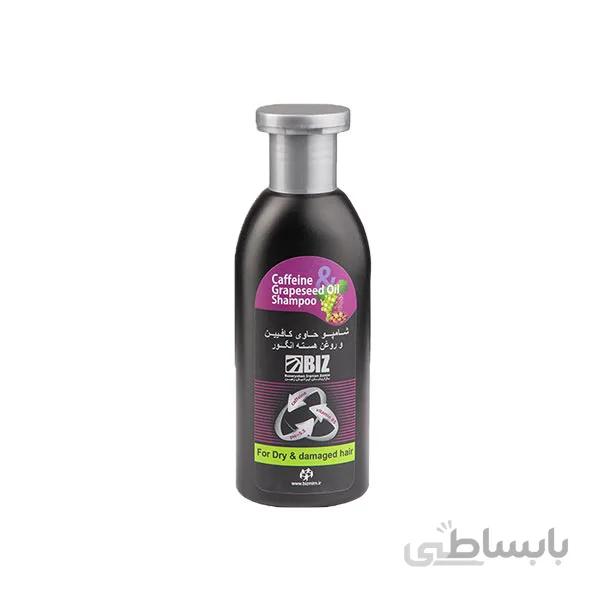 شامپو کافئین روغن هسته انگور