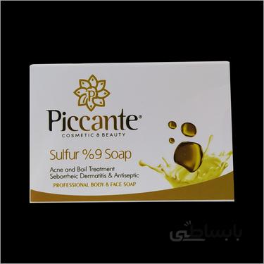 صابون گوگرد 9 درصد ضد باکتری و قارچ 100 گرمی پیکانته