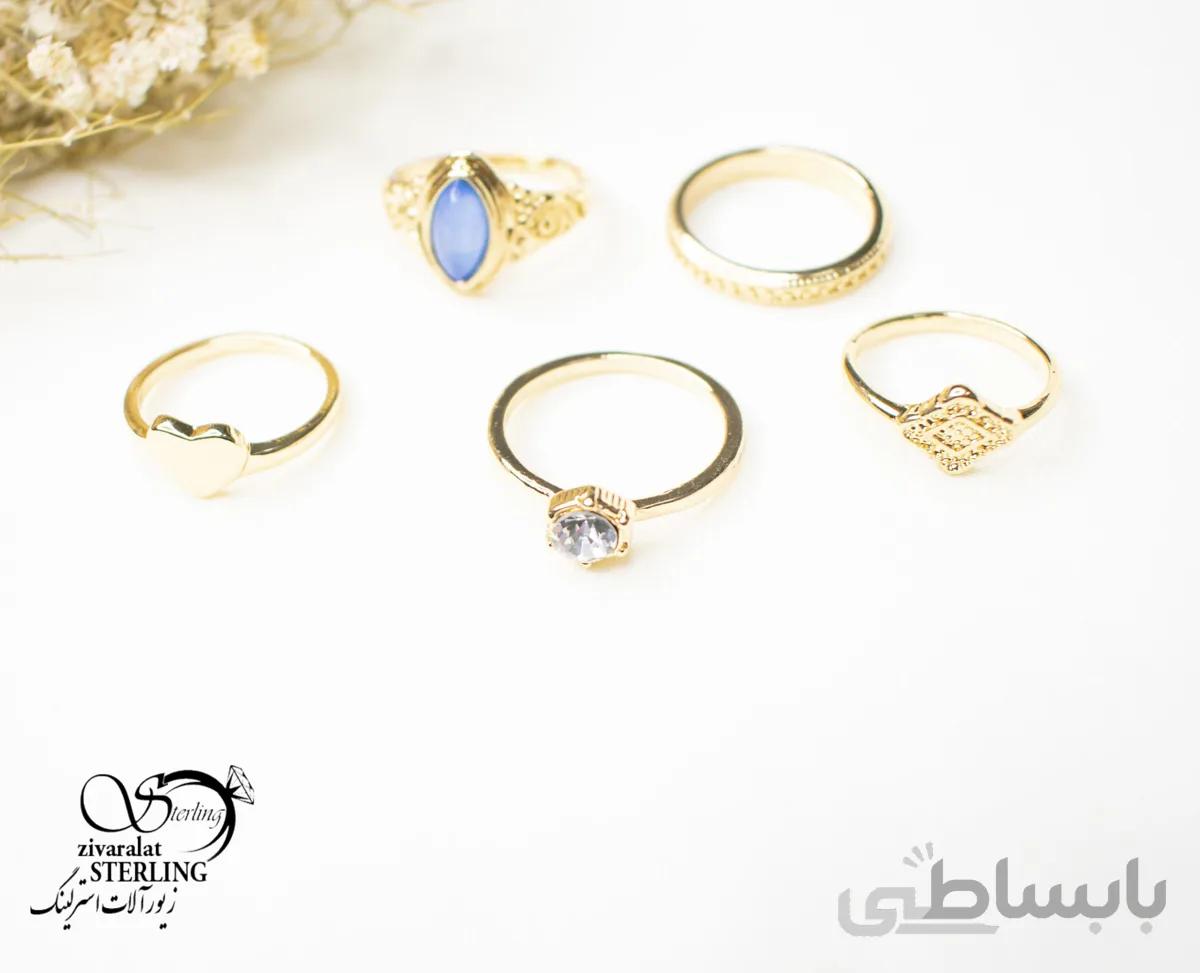پک انگشتر زنانه کد 5596