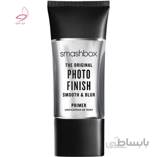 پرایمر کوچک کننده منافذ اسمش باکس نقره ای مدل فتوفینیش Smashbox مناسب انواع پوست