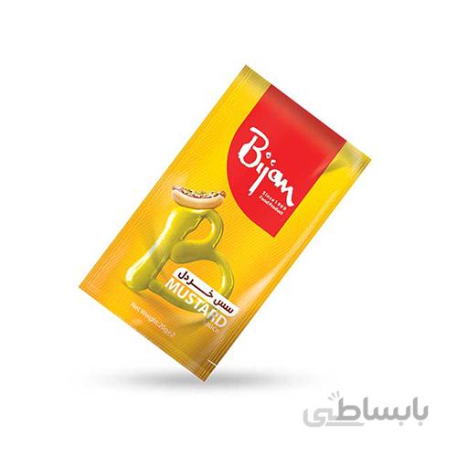 سس خردل بیژن ساشه ۲۰ گرمی کارتن ۲۵۰ عددی