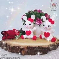 عروسک بافتنی آویز خرگوش ( کد 90014 )
