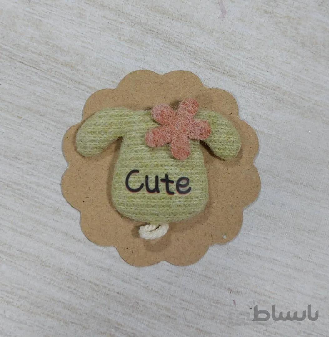 تگ و آویز پارچه ای سبز