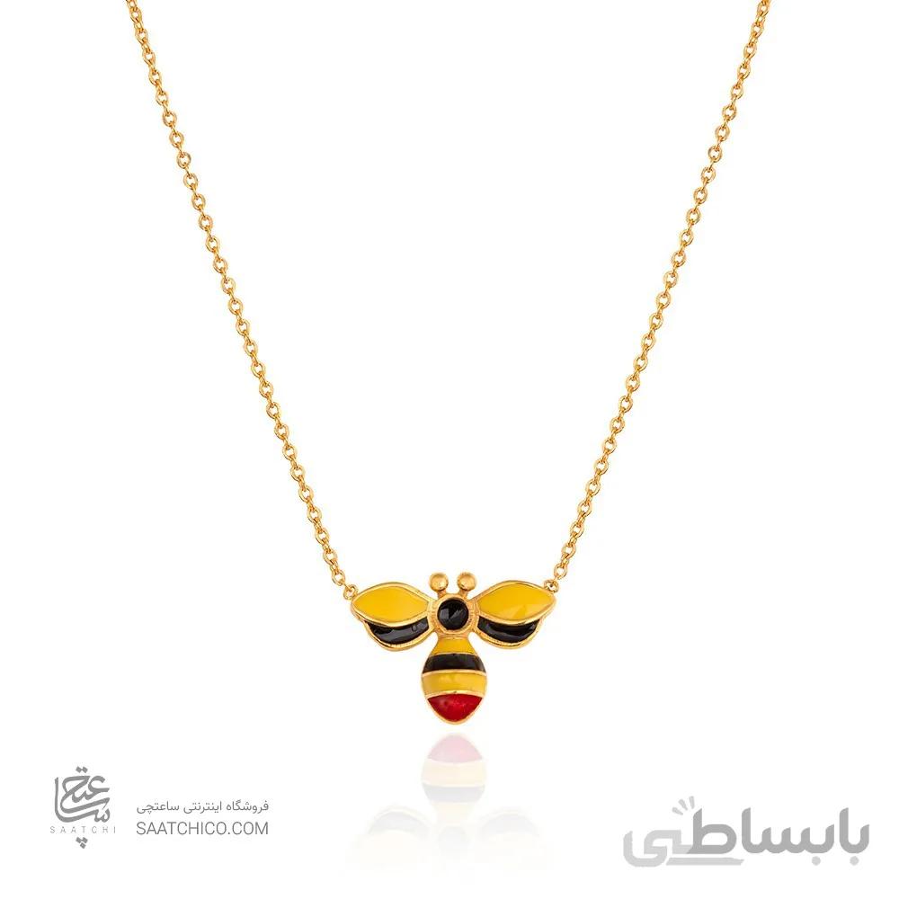 گردنبند طلا کودک طرح زنبور کد KN721