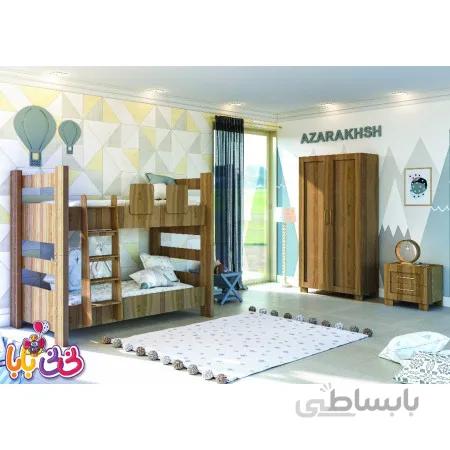 سرویس خواب نوجوان با تخت دوطبقه مدل آذرخش