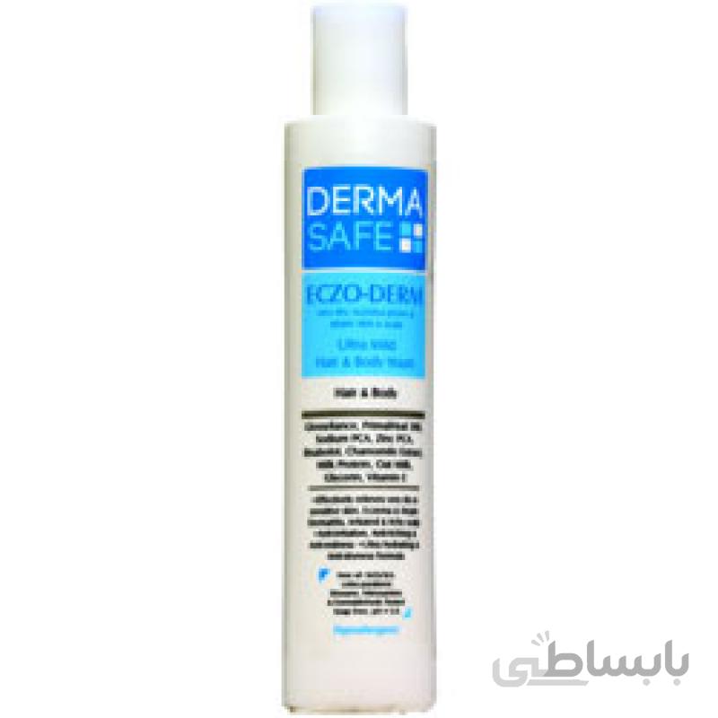 شامپو سر و بدن اگزودرم درماسیف مناسب پوست بسیار خشک 200 میلی لیتر ا Dermasafe Hair & Body Eszo Derm Shampoo 200 ml