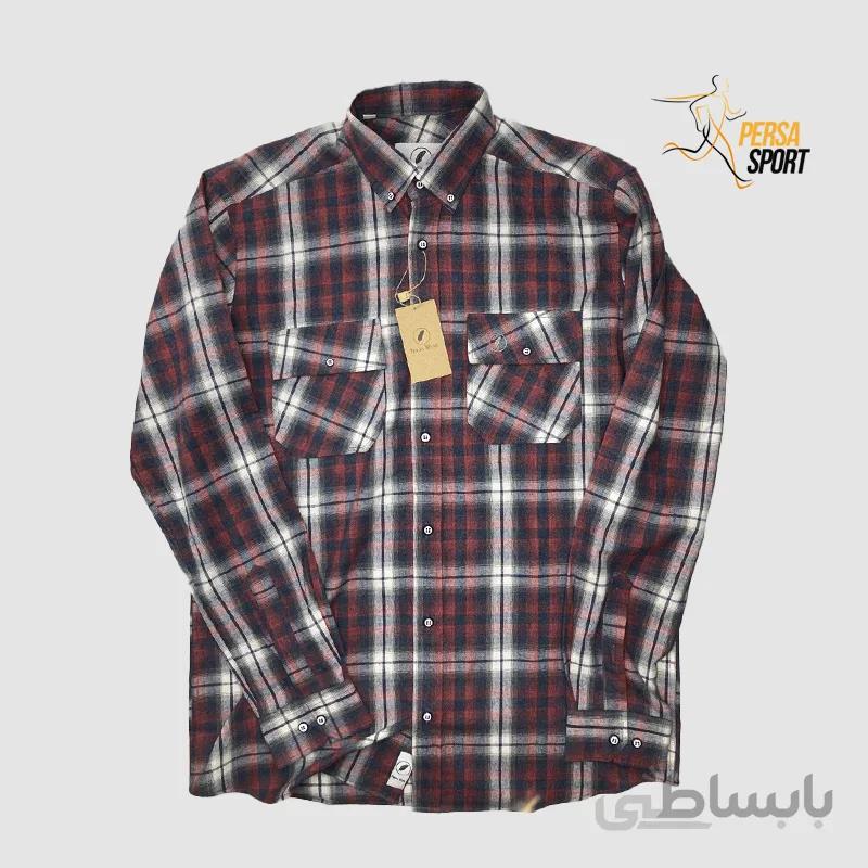پیراهن مردانه پرساویر Persa Check Red White