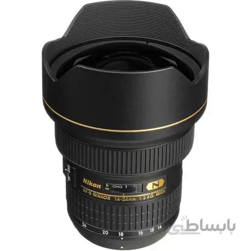زوم لنز 14-24 میلی متری  AF-S FX NIKKOR ED/ ضریب اف 2/8/ فوکس خودکار/ مخصوص دوربین های DSLR نیکون