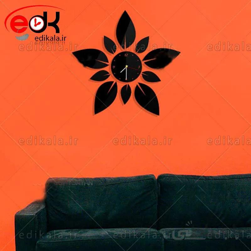 ساعت دیواری فانتزی طرح برگ در پنج رنگ