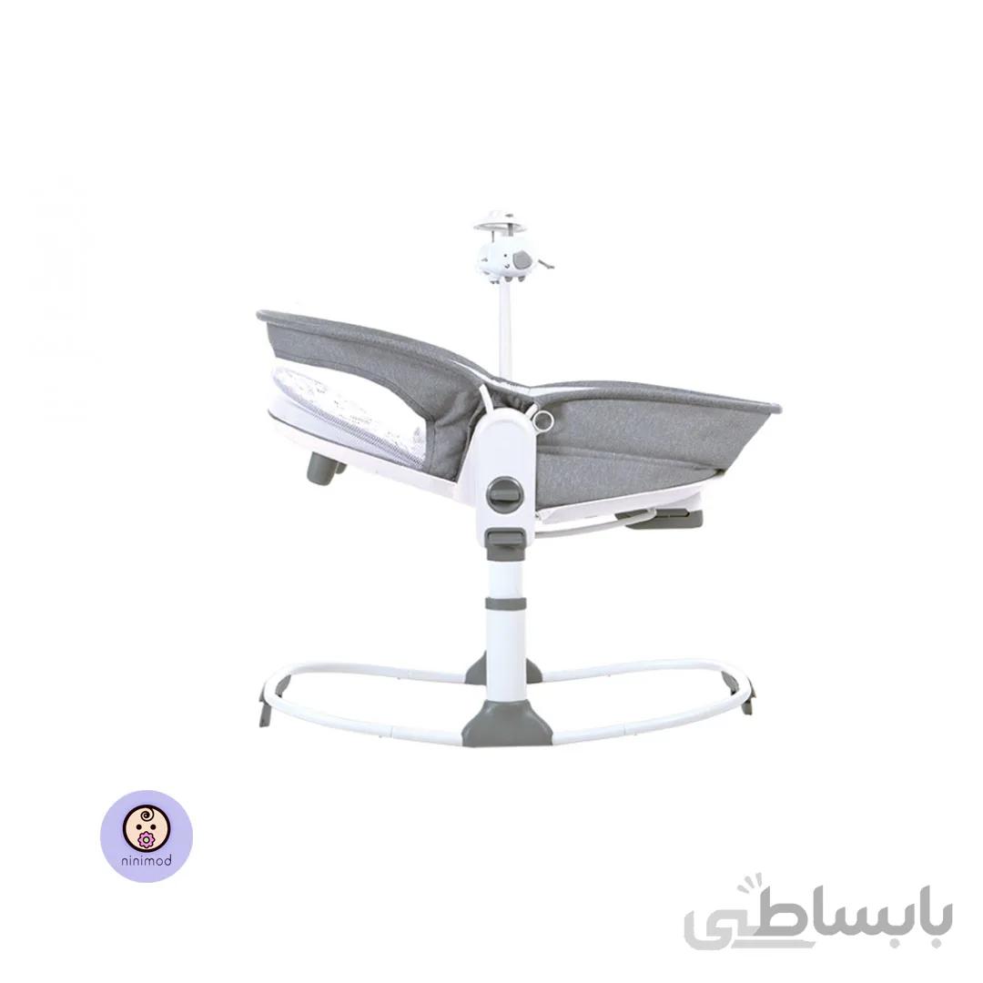 گهواره و نی نی لای لای موزیکال 6 کاره Mastela رنگ طوسی