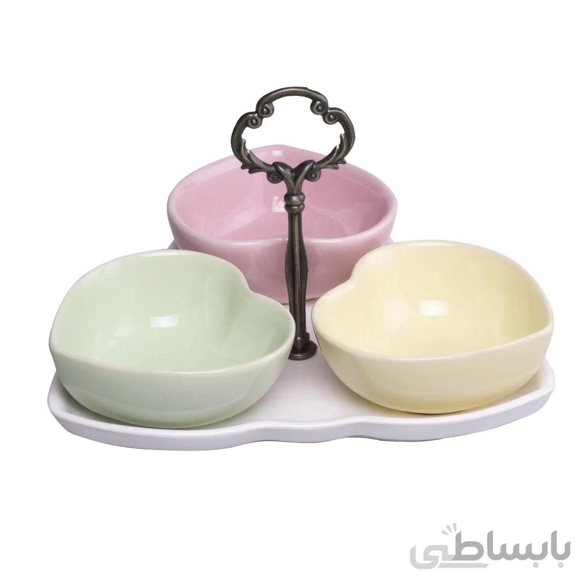 اردوخوری سرامیکی قلبی ریور کد 3025