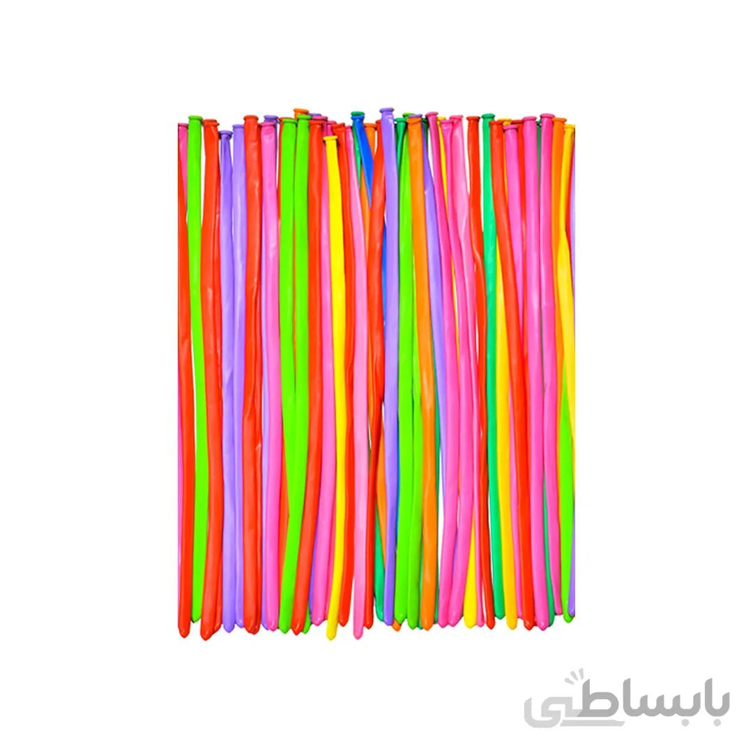 بادکنک ماری snake چینی بسته ۱۰۰ عددی مدل STLB170
