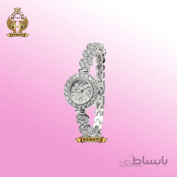ساعت زنانه رویال کرون Royal Crown 9248 نقره ای (تک دور بند)