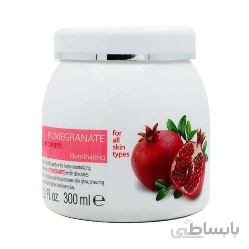 کرم صورت آب انار کلیون Cliven Pomegranate Juice Face Cream 300ml