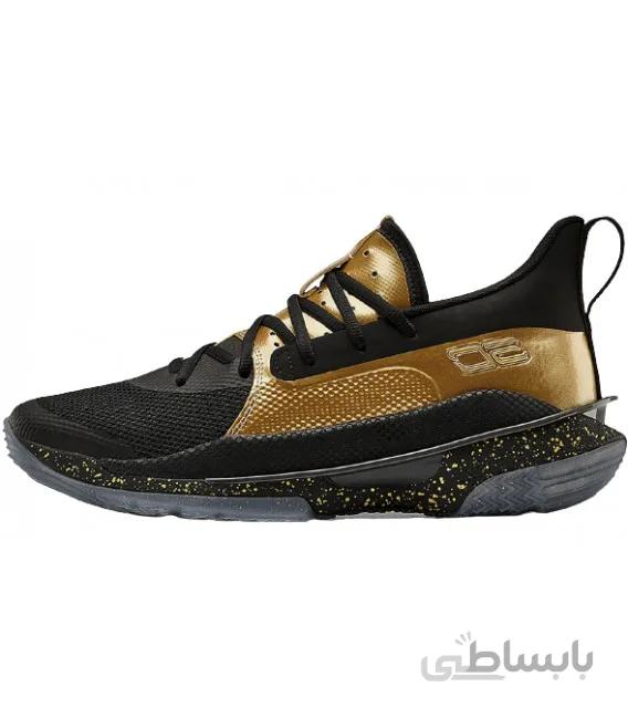 کفش بسکتبال مردانه آندر آرمور Under Armour Curry 7 BLack Gold