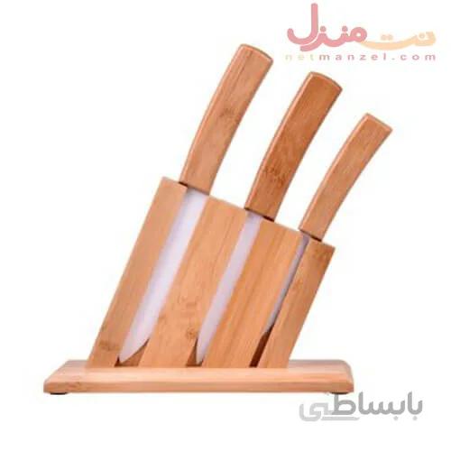 ست چاقوی آشپزخانه بامبوم چهار پارچه مدل والون