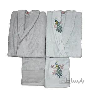 سرویس حوله پالتویی ۴ تکه تاچ مدل T-174847