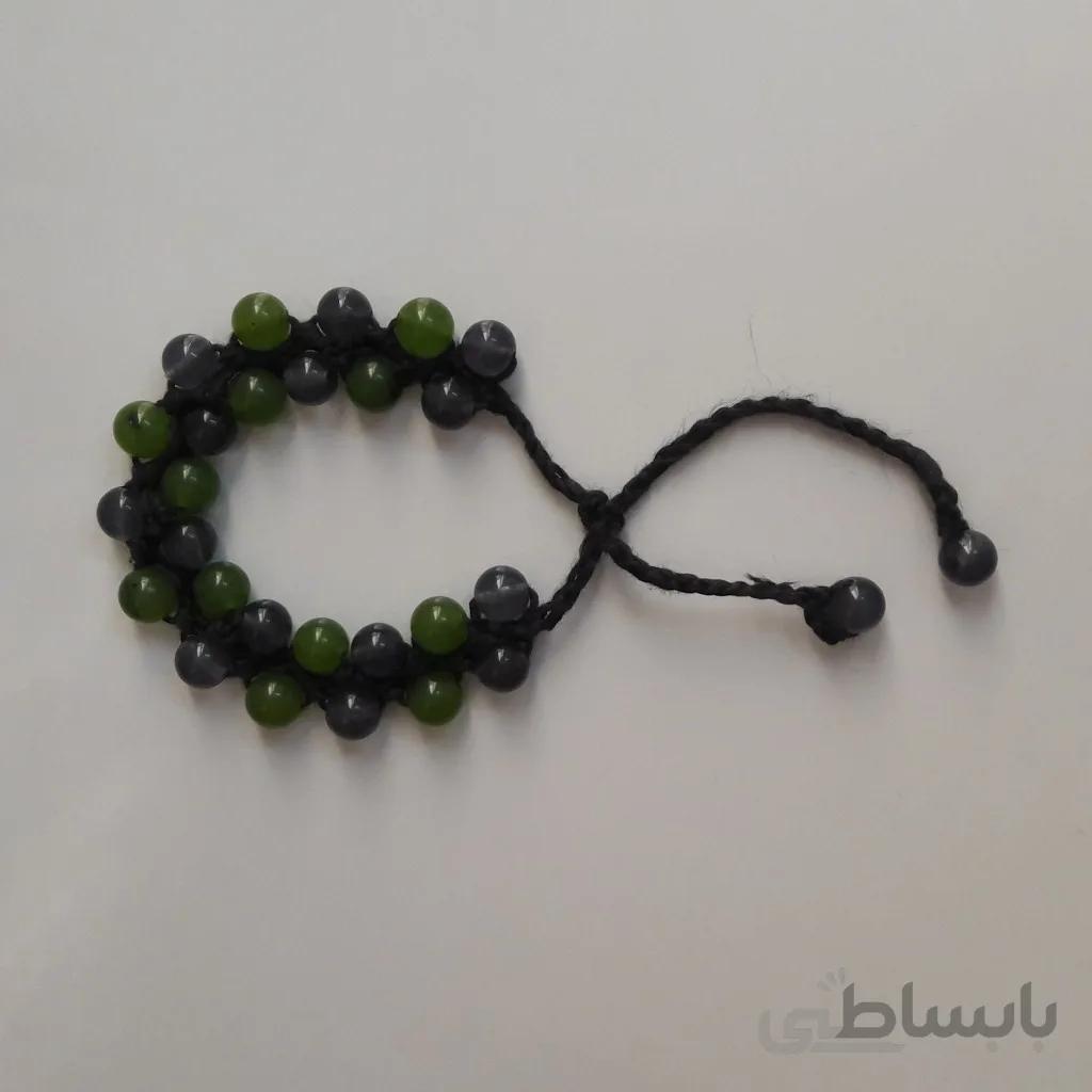 دستبندسنگی مرجان دو ردیف