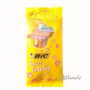 خودتراش بیک مدل twin lady sensitive مجموعه 5 عددی