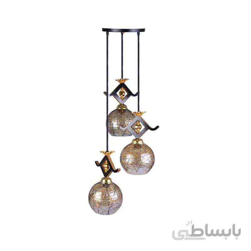 چراغ آویز 3 شعله چشمه نور کد G583/3H