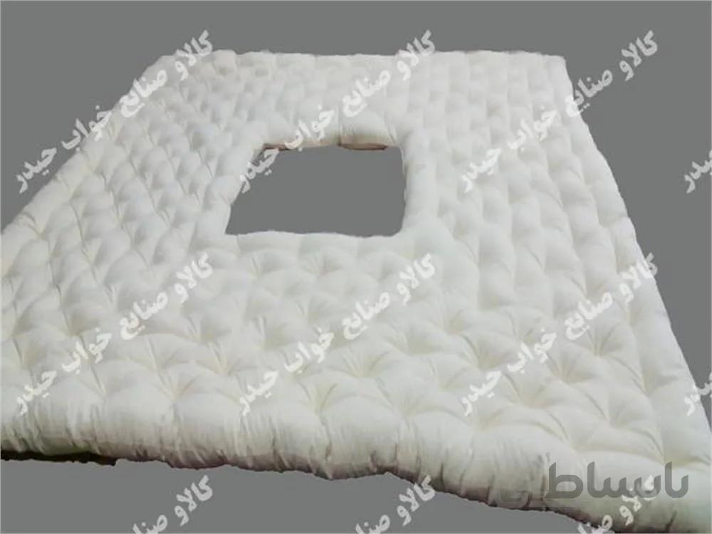 تشک پاکرسی با لایکو و پشم-حیدر خواب- پشم مرینوس- پارچه متقال تراکم بالا- به همراه کاور ضد آب رایگان