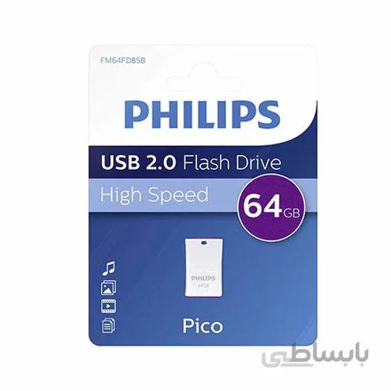 فلش مموری فیلیپس مدل Pico ظرفیت 64 گیگابایت(پک5عددی)