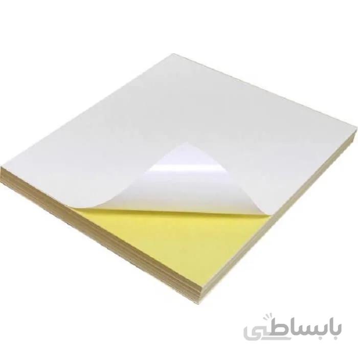 کاغذ پشت چسب دار مات سایز A4 بسته 100 برگی
