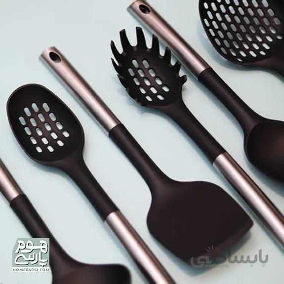 سرویس کفگیر و ملاقه 7 پارچه تفلون