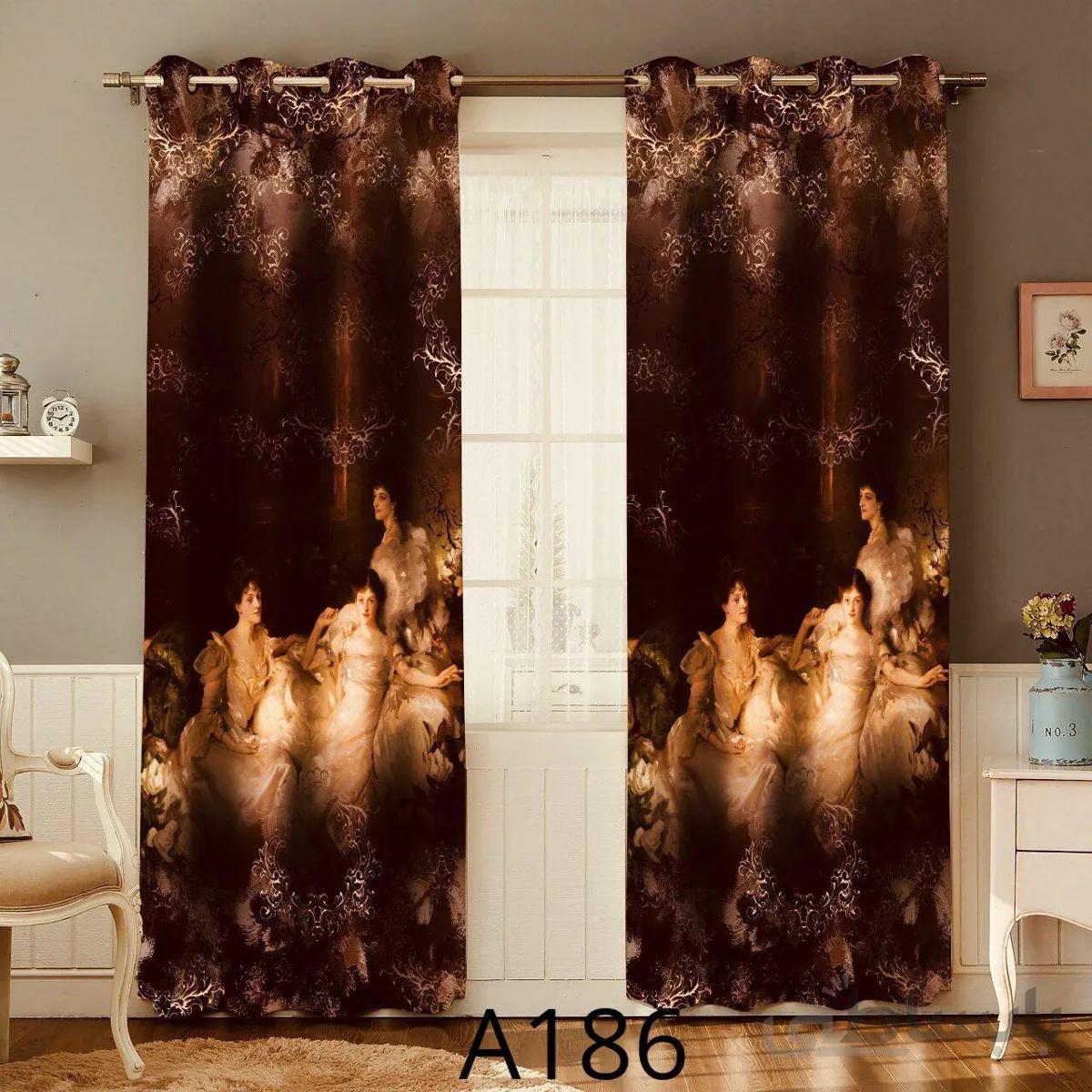 پرده چاپی طرح کلاسیک کد A186