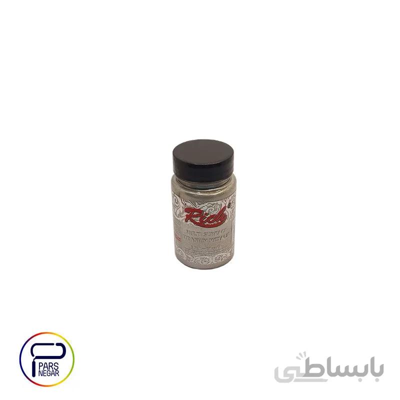رنگ مولتی سورفیس تیتانیوم متالیک ریچ کد ۲۵۰۴ نقره ای آنتیک حجم ۹۰ سی سی
