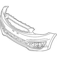 سپر جلو اصلی میتسوبیشی ( Genuine parts ) - میراژ