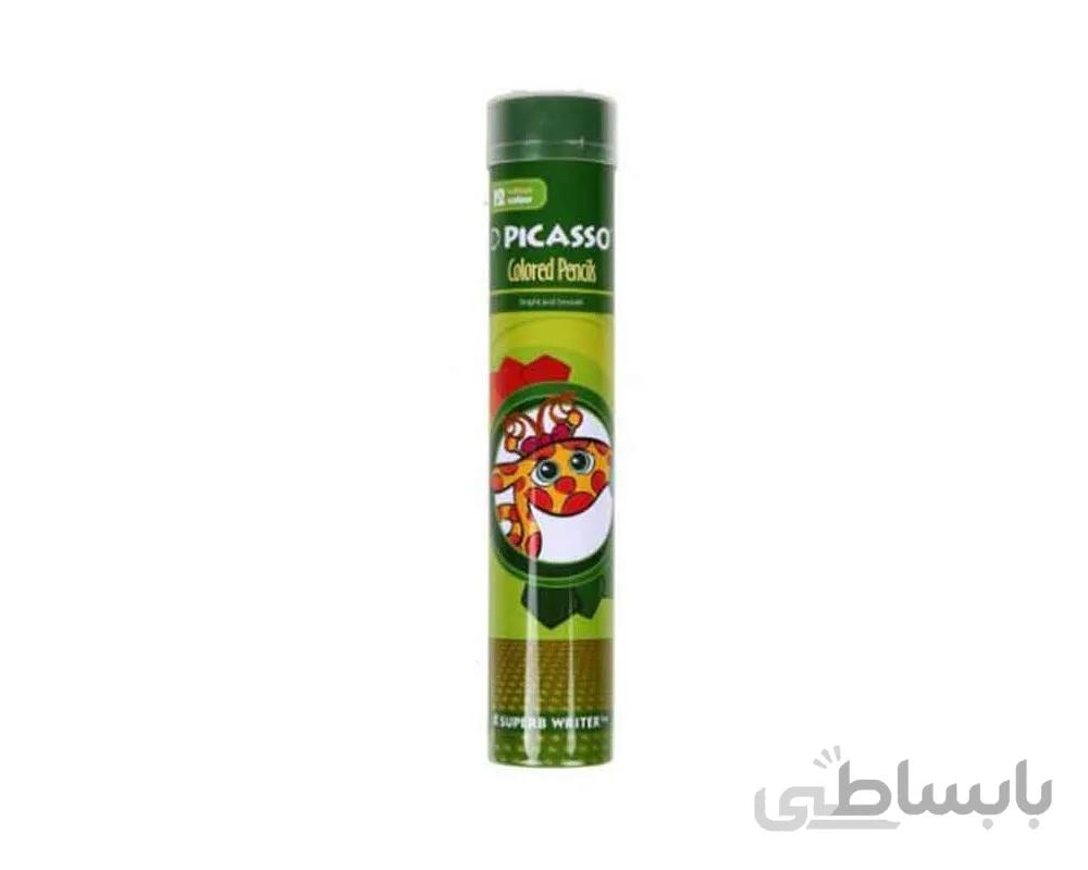 مداد رنگی 12 رنگ لوله ای پیکاسو