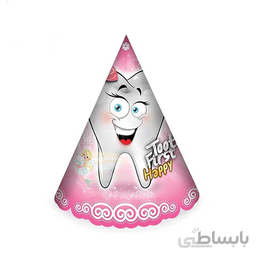 کلاه تم جشن دندونی دختر مدل STBT448