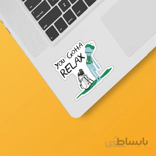 استیکر لپ تاپ طرح Rick&Morty کد ۲۰