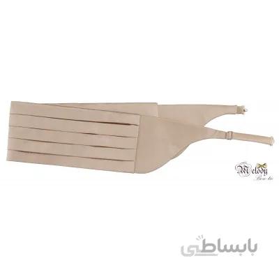 شال کمر پارچه ای سری لوران (شیری براق)