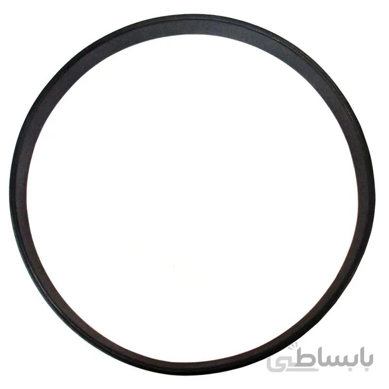 قاب چوبی مشکی ساعت دیواری قطر 45 سانتی‌متر