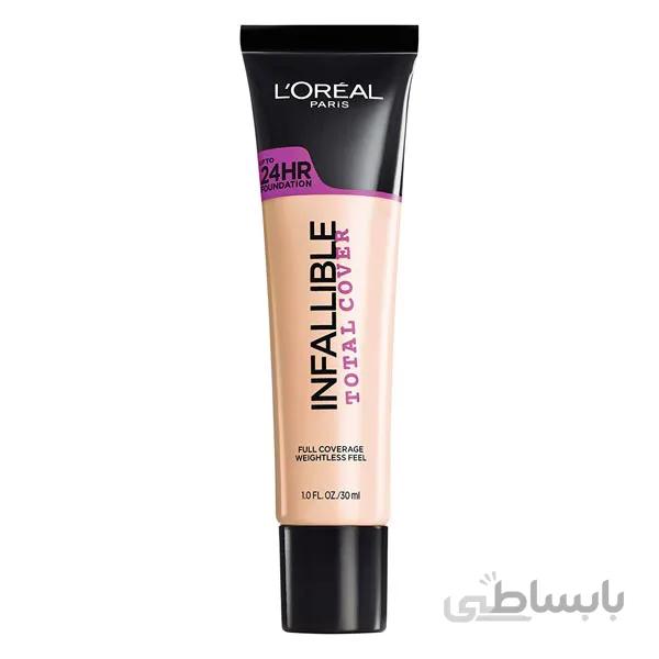 کرم پودر توتال کاور لورآل (LOREAL Infallible Total Cover Foundation)