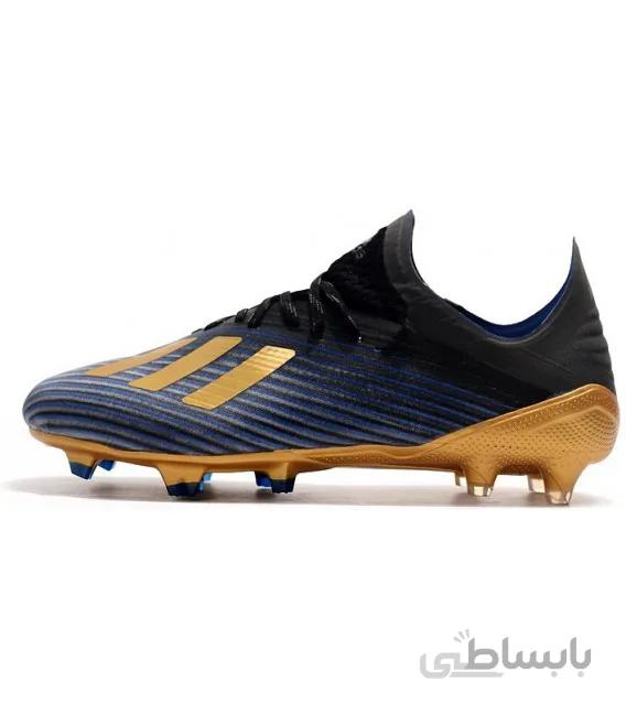 کفش فوتبال آدیداس Adidas X 19.1 FG Blue Black Gold