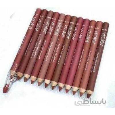 پک رژ لب مدادی ویولت 12 عددی VIOLET LIPSTICK
