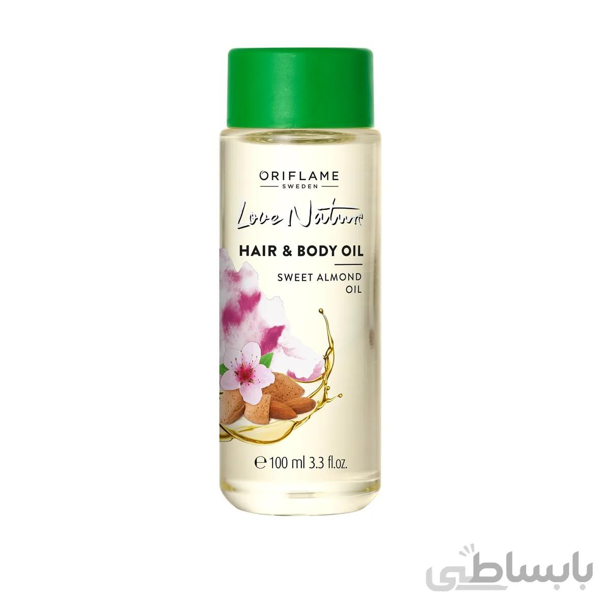 روغن مو و بدن بادام لاونیچر اوریفلیم Love Nature Hair & Body Oil Oriflame