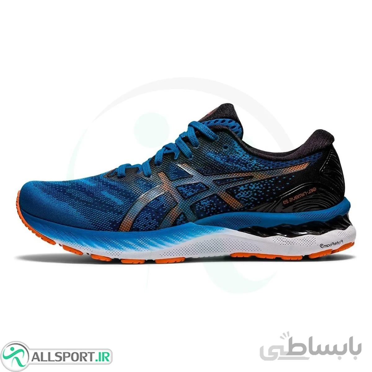 کتانی رانینگ مردانه آسیکس طرح اصلی Asics Gel Nimbus 23 Blue