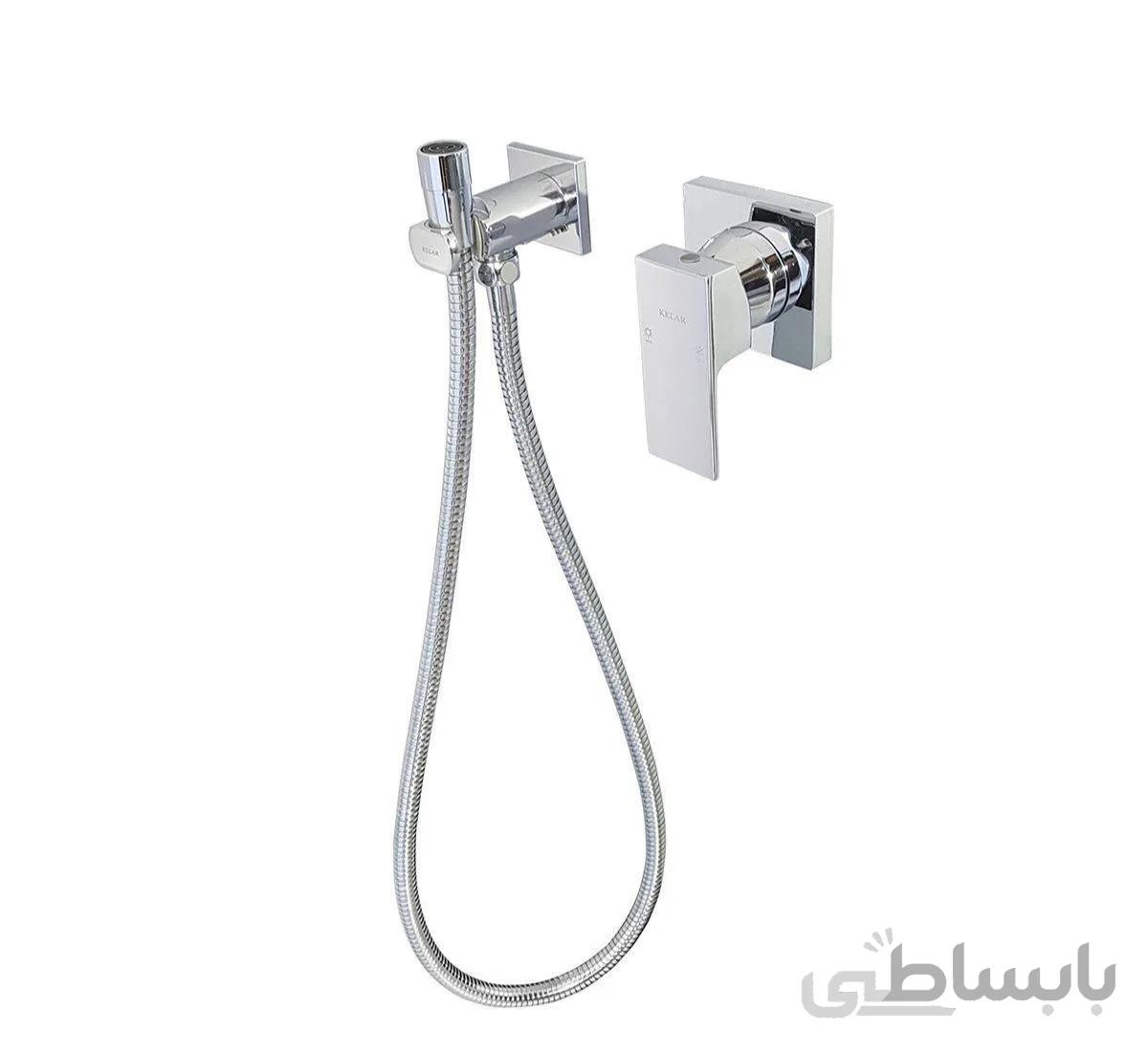 شیر توالت توکار لاکچری فلت سفید ا شیر توالت توکار لاکچری فلت سفید