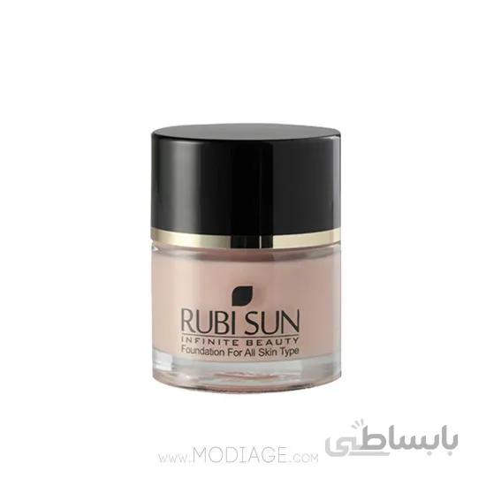 کرم پودر ضد آب روبی سان مدل Plus شماره 34 حجم 30 میل ا Rubi Sun Plus Waterproof Foundation No.34 30ml