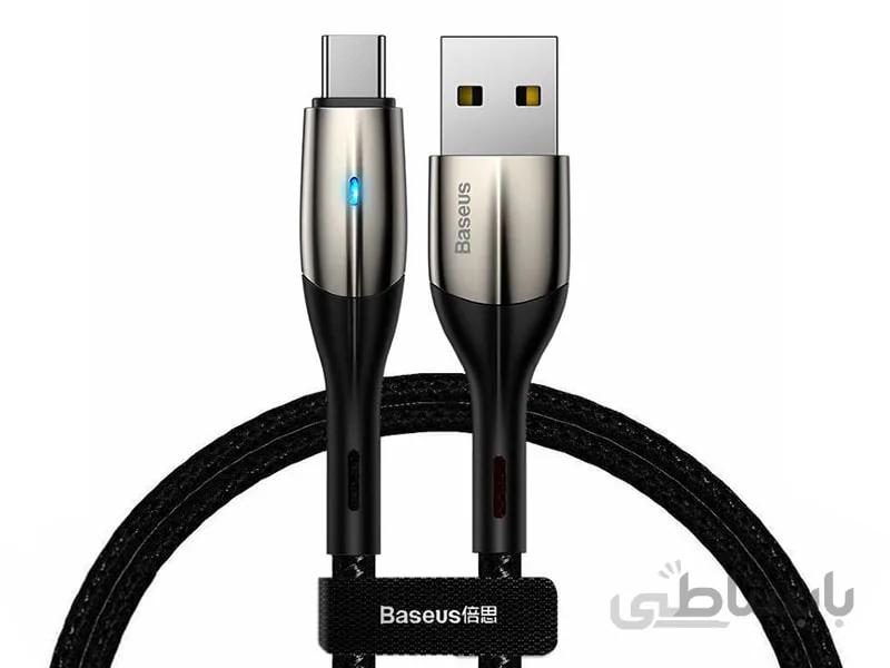 کابل شارژ سریع و انتقال داده تایپ سی بیسوس Baseus Horizontal Type-C Data Cable 1m
